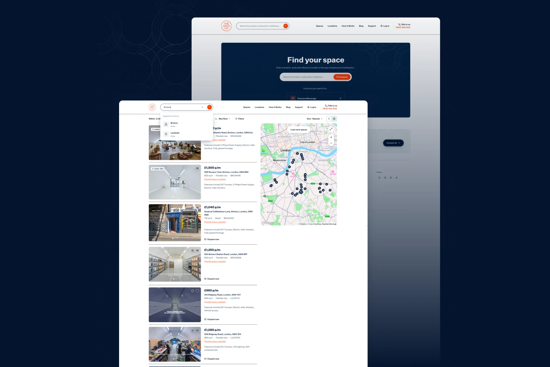 Property discovery across map and list views