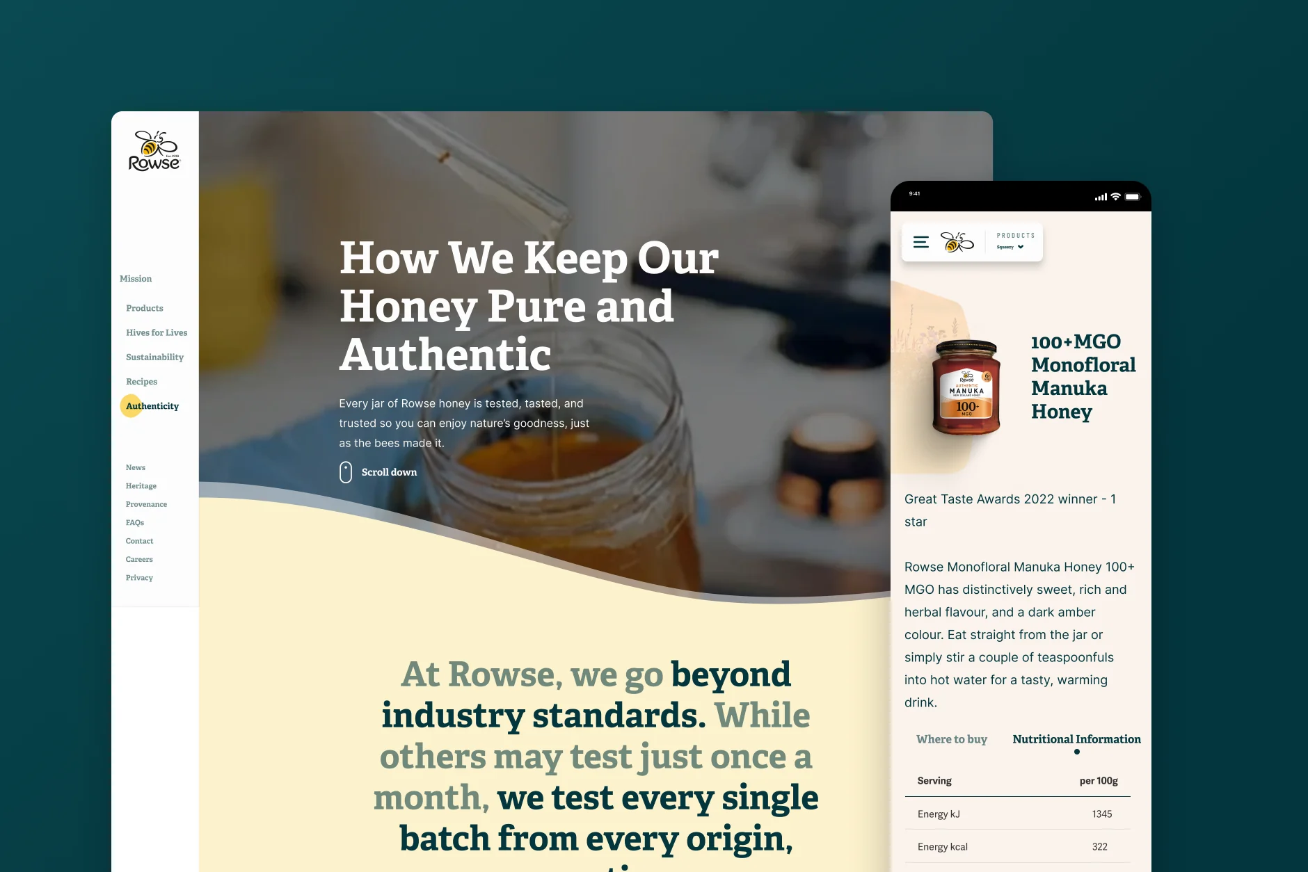 Product and provenance experience